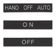 MARKING PLATE, HAND-OFF-AUTO, SWITCH