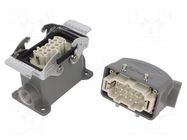 Connector: HDC; male + female; GWconnect; PIN: 10; 16A; 500V; 10+PE MOLEX