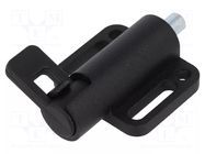 Spring latch; for profiles; W: 46mm; zinc alloy; F1: 25N; F2: 38N ELESA+GANTER