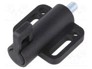 Spring latch; for profiles; W: 38mm; Mat: zinc alloy; F1: 21N; Ø: 6mm ELESA+GANTER