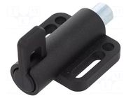 Spring latch; for profiles; W: 38mm; zinc alloy; F1: 21N; F2: 27N ELESA+GANTER