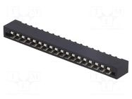Connector: FFC/FPC; straight; PIN: 18; Non-ZIF; THT; tinned; 20mΩ CONNFLY