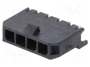 Connector: wire-board; socket; male; PIN: 4; Micro-Fit 3.0; THT; 3mm MOLEX