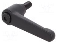 Lever; adjustable; Thread len: 20mm; Lever length: 63mm; GN 300 ELESA+GANTER