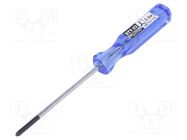 Screwdriver; Y (TP); Y2,4; Blade length: 75mm; Overall len: 146mm ENGINEER