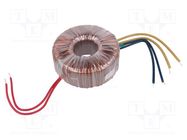 Transformer: toroidal; 200VA; 230VAC; 40V; 40V; 2.5A; 2.5A; Ø: 120mm INDEL