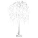 LED tree of lights, 120 cm, indoor and outdoor, cool white, EMOS