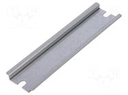 DIN rail; steel; zinc; L: 140mm; W: 35mm; TS35 FIBOX