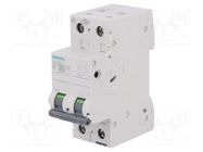 Circuit breaker; 400VAC; Inom: 4A; Poles: 1+N; Charact: C; 6kA; IP20 SIEMENS