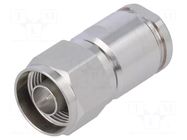 Connector: N; plug; male; CNT; straight; 50Ω; clamp; for cable CommScope