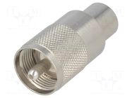 Connector: UHF (PL-259); plug; male; straight; RG213; for cable TELEGÄRTNER