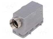 Enclosure for connectors: HDC; size E16; for cable; angled; PG21 AMPHENOL