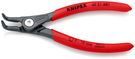 KNIPEX 49 21 A01 Precision Circlip Pliers for external circlips on shafts with non-slip plastic coating grey atramentized 130 mm