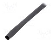 Heat shrink sleeve; thin walled,flexible; 2: 1; 3.2mm; black; reel HELLERMANNTYTON