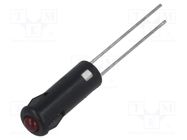 Indicator: LED; prominent; red; Ø5.2mm; IP40; for PCB; ØLED: 3mm SIGNAL-CONSTRUCT