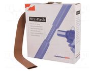 Heat shrink sleeve; 2: 1; 19.1mm; L: 5m; brown; cardboard packaging HELLERMANNTYTON