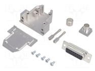 Connector: D-Sub; PIN: 15; plug; female; soldering; for cable; black ENCITECH