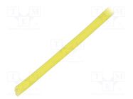 Insulating tube; fiberglass; yellow; -30÷155°C; Øint: 2mm; L: 200m FAVIER