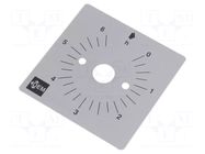 Scale for mechanical timer; Range of val: 0÷6h FAUCIGNY INSTRUMENTS
