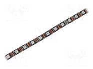Programmable LED tape; RGB; 5050; LED/m: 60; 10mm; IP20; 140°; 18W/m WORLDSEMI