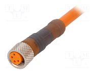 Connection lead; M8; PIN: 4; straight; 30m; plug; 60VAC; 4A; -25÷80°C LUMBERG AUTOMATION