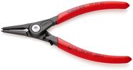 KNIPEX 49 31 A1 Precision Circlip Pliers for external circlips on shafts with overexpansion guard with non-slip plastic coating grey atramentized 140 mm