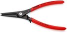KNIPEX 49 31 A3 Precision Circlip Pliers for external circlips on shafts with overexpansion guard with non-slip plastic coating grey atramentized 225 mm