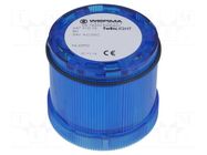 Module: light signaller; blue; LED; 24VDC; 24VAC; IP65; Ø70x65.5mm WERMA