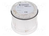Module: light signaller; white; LED; 24VDC; 24VAC; IP65; Ø70x65.5mm WERMA