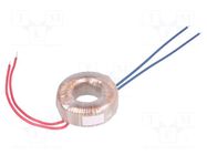 Transformer: toroidal; 20VA; 230VAC; 8V; 2.5A; Leads: cables; Ø: 70mm INDEL