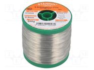 Soldering wire; tin; Sn95,5Ag3,8Cu0,7; 500um; 0.5kg; lead free STANNOL
