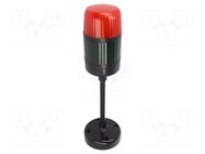 Signalling column; red/green; LED; 18÷32VDC; IP65; Ø75x337mm W2