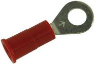 TERMINAL, RING TONGUE, #8, CRIMP, RED