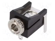 Connector: Jack 3,5mm x 18,6mm; socket; female; mono; ways: 2; THT SCHURTER