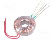 Transformer: toroidal; 80VA; 230VAC; 12V; 12V; 3.33A; 3.33A; Ø: 95mm INDEL