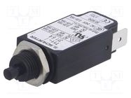 Circuit breaker; Urated: 240VAC; 48VDC; 6A; SPST; Poles: 1; screw SCHURTER