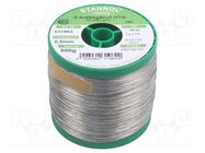 Soldering wire; Sn95,5Ag3,8Cu0,7; 0.5mm; 0.5kg; lead free; reel STANNOL