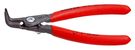 KNIPEX 49 41 A01 Precision Circlip Pliers for external circlips on shafts with non-slip plastic coating grey atramentized 130 mm