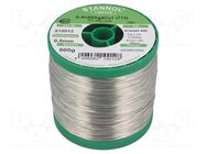 Tin; lead free; Sn95,5Ag3,8Cu0,7; 500um; 0.5kg; reel; 217°C STANNOL