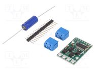 DC-motor driver; 40kHz; PWM; 9A; Uin mot: 5.5÷50V; Uin log: 5.5V POLOLU