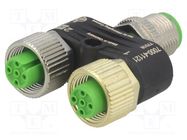 T adapter; M12 male,M12 female x2; A code-DeviceNet / CANopen MURR ELEKTRONIK