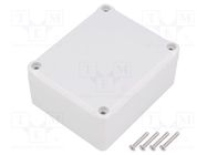 Enclosure: multipurpose; X: 74mm; Y: 89mm; Z: 41mm; ABS; grey; gasket KRADEX