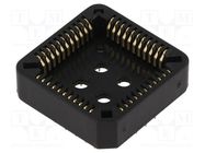 Socket: integrated circuits; PLCC44; THT; phosphor bronze; 1A NINIGI