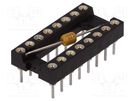 Socket: integrated circuits; DIP16; Pitch: 2.54mm; precision; THT MPE GARRY