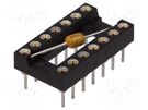 Socket: integrated circuits; DIP14; Pitch: 2.54mm; precision; THT MPE GARRY