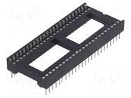 Socket: integrated circuits; DIP48; 15.24mm; THT; Pitch: 1.778mm CONNFLY