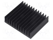 Heatsink: extruded; grilled; black; L: 50mm; W: 59.69mm; H: 15mm FISCHER ELEKTRONIK