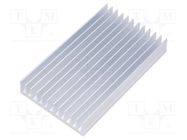 Heatsink: extruded; grilled; aluminium; L: 100mm; W: 59.69mm; H: 15mm FISCHER ELEKTRONIK