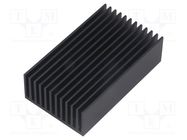 Heatsink: extruded; grilled; black; L: 75mm; W: 45mm; H: 22mm FISCHER ELEKTRONIK