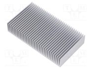 Heatsink: extruded; grilled; natural; L: 50mm; W: 90mm; H: 17mm; raw FISCHER ELEKTRONIK